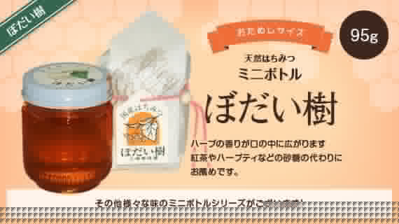 ぼだい樹ハチミツミニボトル （95g）