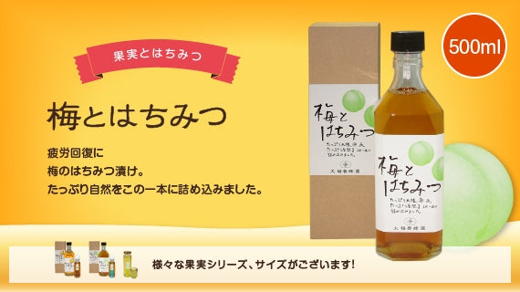 果実とはちみつ「梅とはちみつ」 （500ml）
