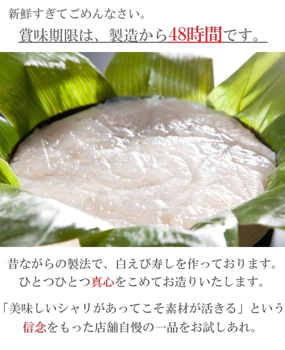 富山の新しい味　 “白えび寿し” 　　　日本テレビ系列『ヒルナンデス！』で紹介されました！　(日本ギフト大賞2016　ふるさとギフト最高賞)
