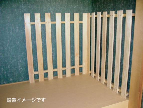【国産ひのき】 押し入れすのこ 壁面・床面 2枚セット