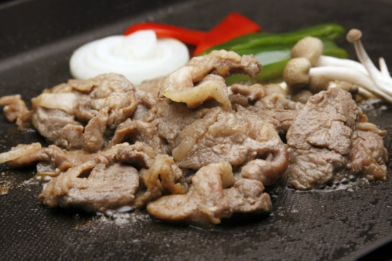 【送料無料】特製たれ漬け白金豚（焼き肉用）