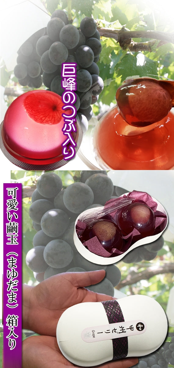 ZIPで紹介！】【大きな巨峰丸ごと1粒入ってます】日本一のぶどうの里