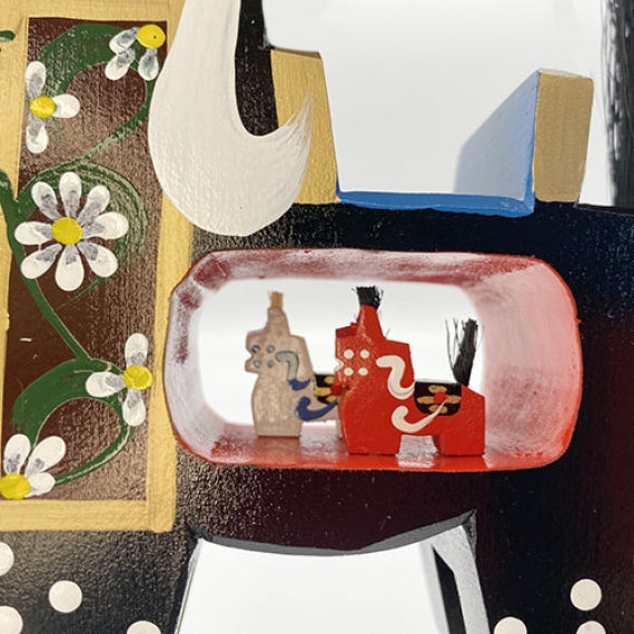 八幡馬 15cm 子持ち馬 黒 | 47CLUB – 名産・特産品・ご当地グルメのお