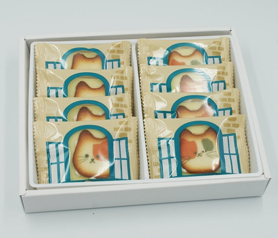 にゃんこクッキー信州ネコまみれ8個入（信州長野県のお土産 お菓子 スイーツ ギフト）