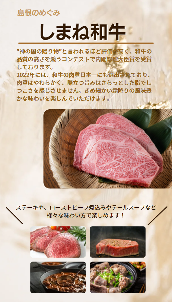 ほろっと　しまね和牛ほほ肉シチュー　3食セット