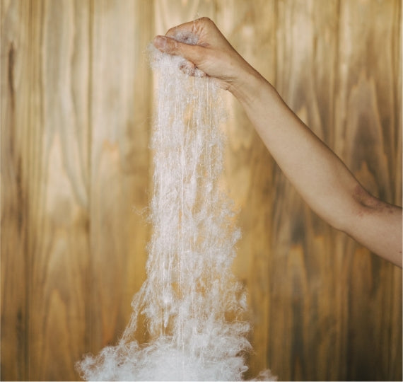 ダブルサイズ：コインランドリーで洗えて乾燥！「エシカルダウンリッチ」本掛けふとん　特許技術素材人工羽毛を使用。