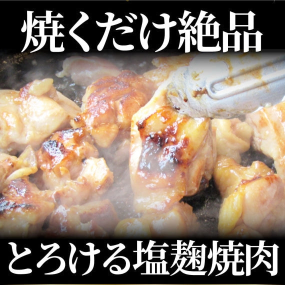 鶏もも 塩麹漬け 1kg (500g×2) BBQ 焼肉 バーベキュー 鶏肉 アウトドア お歳暮 ギフト 食品 プレゼント 業務用 キャンプ キャンプ飯