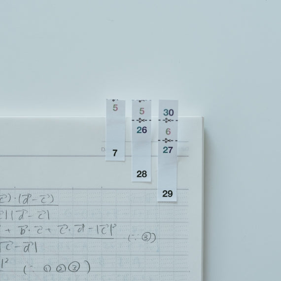 30日用ミシン目なし片面印刷紙ふせん