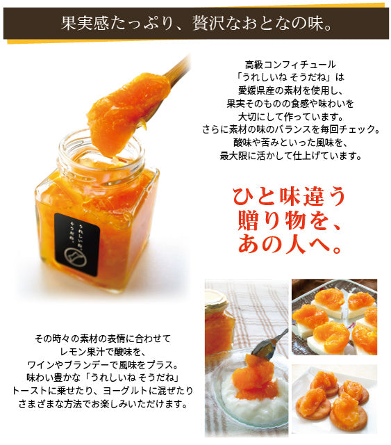 えひめコンフィチュール「うれしいね。そうだね。」〈化粧箱入〉※2個入り・３個入りが選べます。
