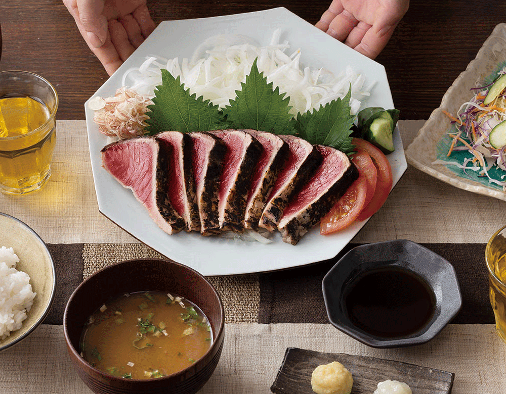 鰹のたたき　節のみ３本　かつお　カツオ　高知　土佐料理　司　タタキ