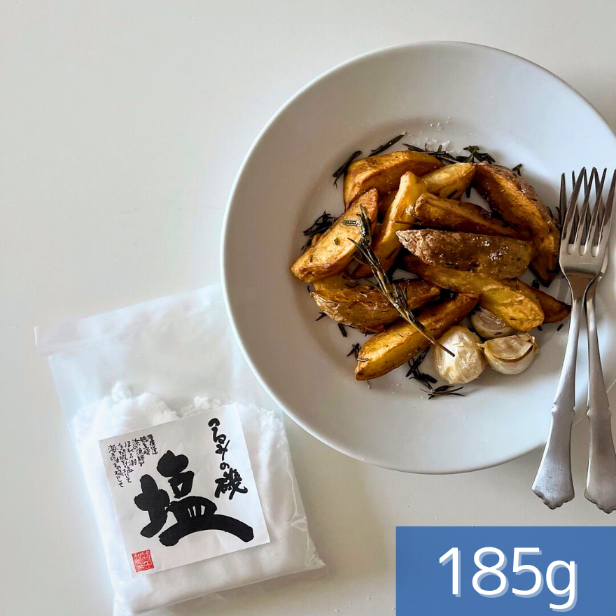 【送料無料】大分県産 海そのままの自然海塩「つるみの磯塩」185g【ポスト投函】
