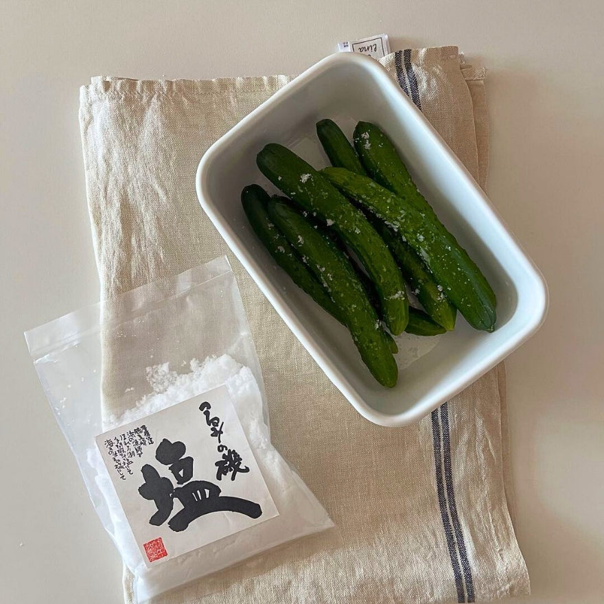 【送料無料】大分県産 海そのままの自然海塩「つるみの磯塩」185g【ポスト投函】