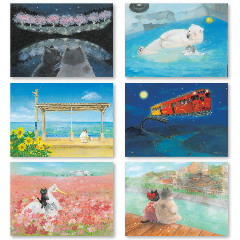 かなしきデブ猫ちゃん 複製原画フォトアクリル（アクリルマウント） 「しもなだ駅」