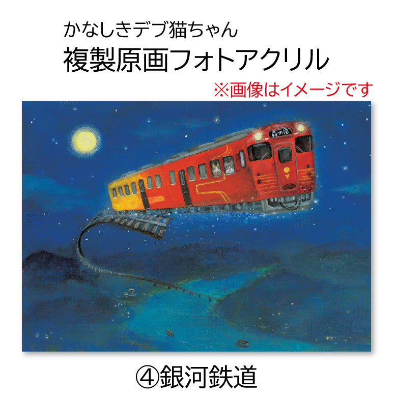 かなしきデブ猫ちゃん 複製原画フォトアクリル（アクリルマウント） 「しもなだ駅」