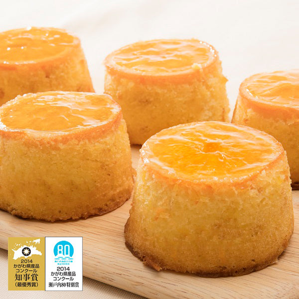 瀬戸内芳醇オレンジケーキ小丸６個入り　誕生日　プレゼント　母の日　父の日　ギフト　お取り寄せ　JAL国内線ファーストクラスに採用されました。美味しさとかわいらしさがプラス。