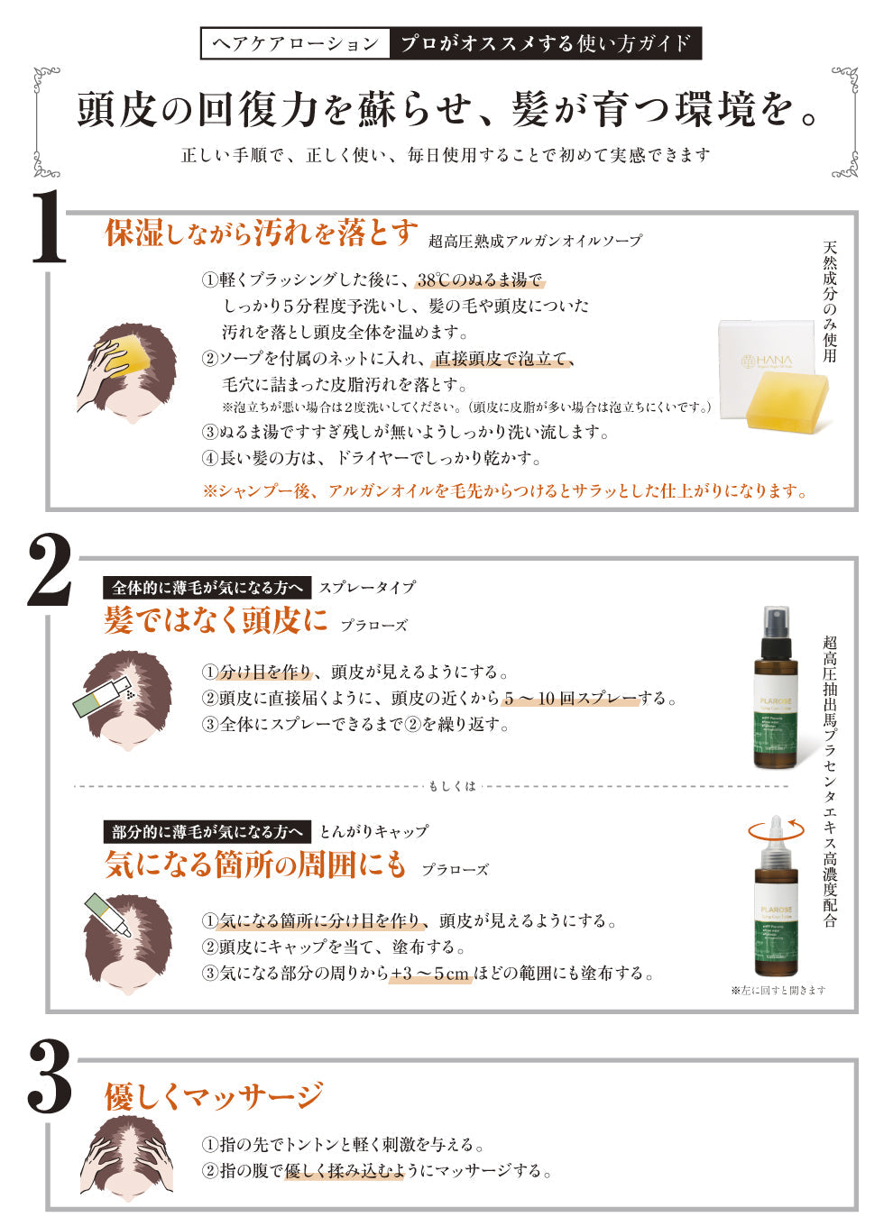 【薄毛対策】プラセンタ化粧水とアルガンオイルソープセット
