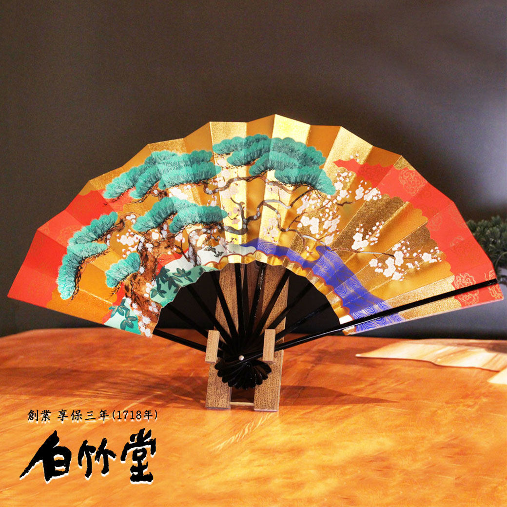 飾扇子 松竹梅 九寸五分