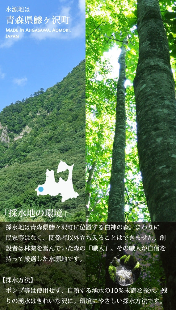 白神山地の水　500ml×24本　超軟水　【ギフトに！】