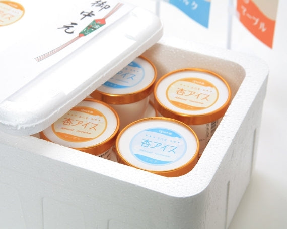 ★杏アイス★【送料込み】究極の出会い　生杏ジャムと信州牛乳のコラボ　杏アイス　6個セット【アイスクリーム・乳製品】