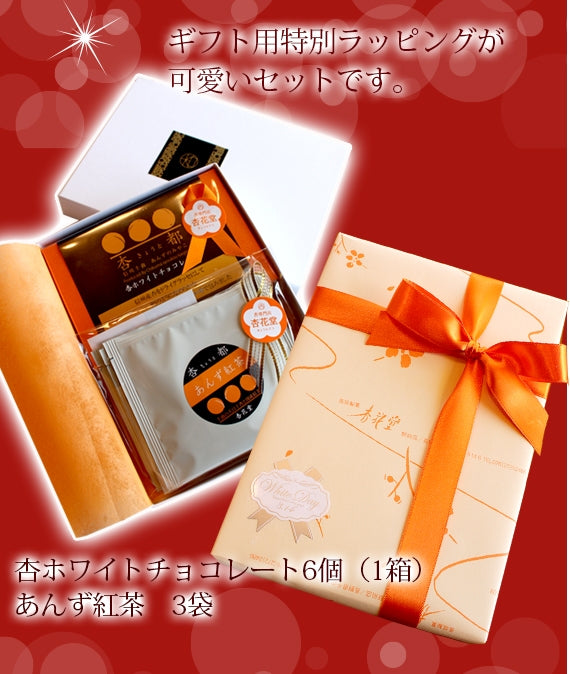 ★【期間限定】【信州産】杏専門店が作る大人の【杏ホワイトチョコレート・あんず紅茶】セット