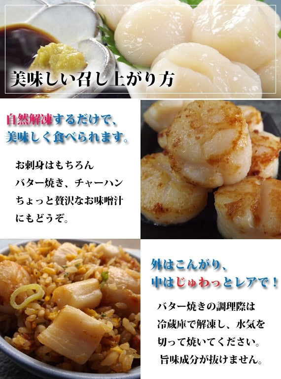 【送料無料】『刺身ほたて・明太子・刺身いか』北海道セット※イカと明太子を和えて一品料理で！