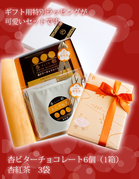 【期間限定11月～3月】【信州産】杏専門店が作る大人の【杏ビターチョコレート・あんず紅茶】セット【スイーツ】