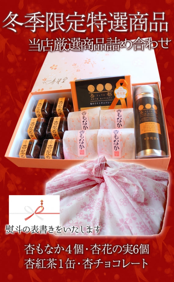 【期間限定10月～3月販売】【冬季限定】信州産杏づくし★杏もなか・杏花の実・あんず紅茶・杏チョコ（ホワイト）　詰合せセットE【スイーツ】