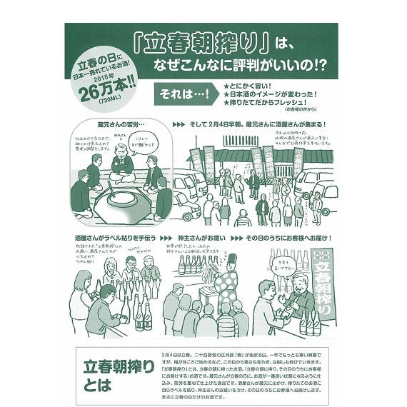 完売御礼！令和七年 2/3(立春)当日搾り！～しあわせ運ぶ縁起酒～ 「五橋　立春朝搾り720ml×2本セット」要冷蔵。