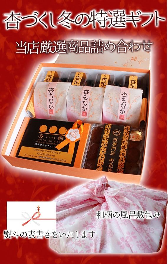 【期間限定10月～3月販売】【冬季限定】信州産杏づくし★杏もなか・杏花の実・あま杏・杏チョコ(ホワイト)　詰合せセットA【スイーツ】