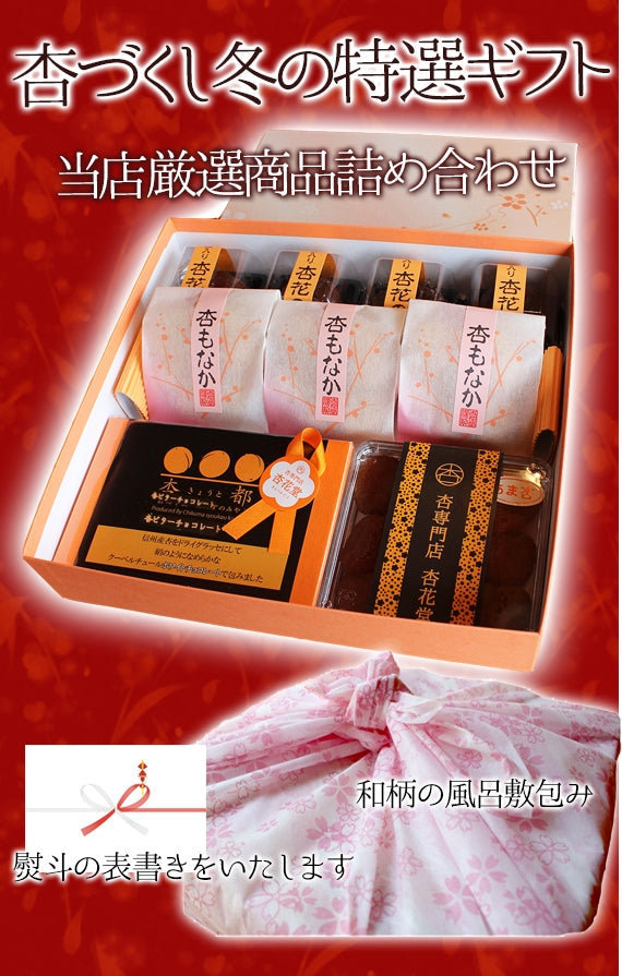 【期間限定11月～3月販売】【冬季限定】信州産杏づくし★杏もなか・杏花の実・あま杏・杏チョコ(ビター)　詰合せセットA【スイーツ】