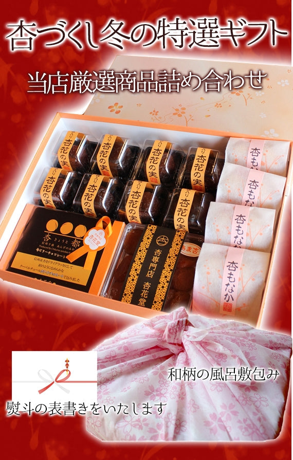 【期間限定11月～3月販売】【冬季限定】信州産杏づくし★杏もなか・杏花の実・あま杏・杏チョコ（ビター）　詰合せセットB【スイーツ】