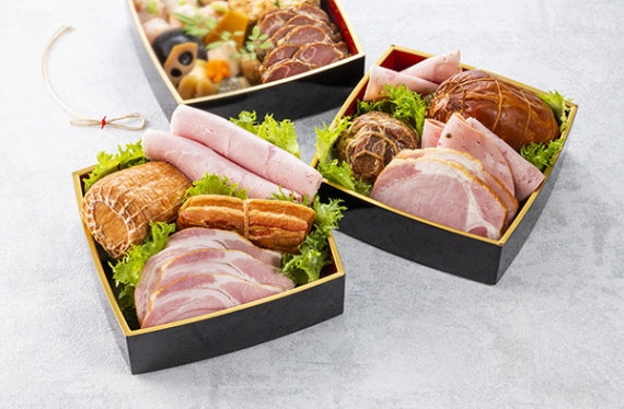 ハム ギフト 送料無料 詰め合わせ 父の日 御歳暮 御年賀「日進ハムの冬おせちセット」※重箱なし【ギフト】【期間限定】