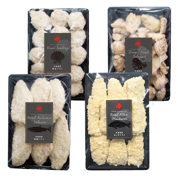 島の人 北海道産 海鮮フライ 4種セット(さけ、ほたて、ほっけ、タコ) 【送料無料】