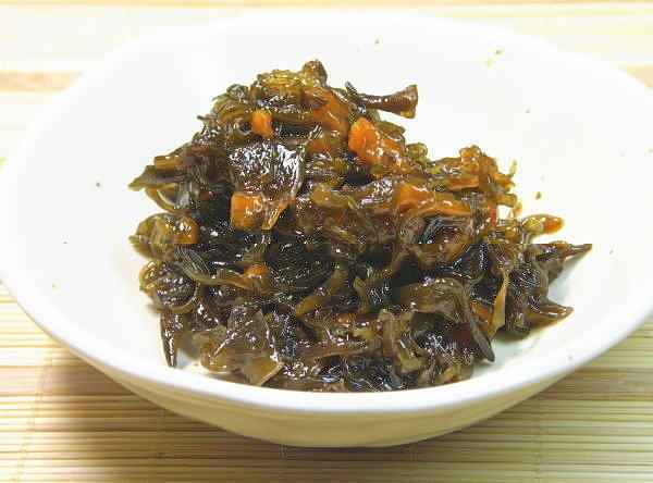 雲丹めかぶ（うにめかぶ）　瓶140g（めかぶの佃煮と塩ウニ）