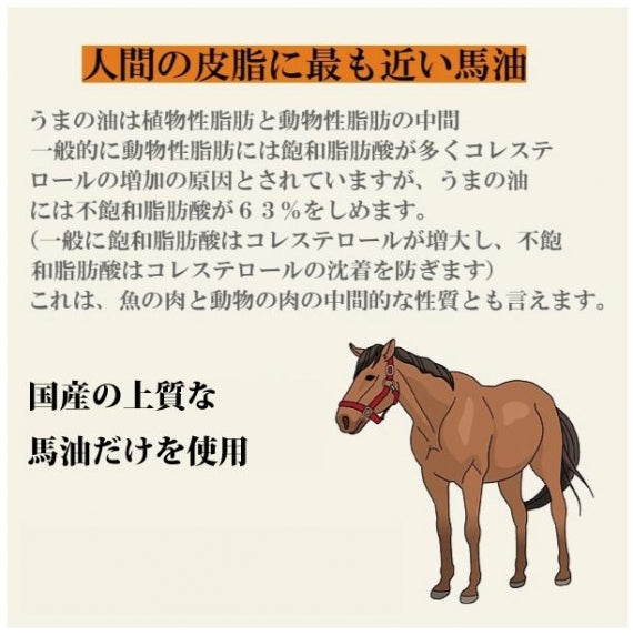5/4~5/7までセール価格★ 馬油 (黒ラベル) うまの油 青森県産 国産 クリーム 保湿 乾燥 虫刺され 50ml【1006】道奥美女 みちのくびじょ