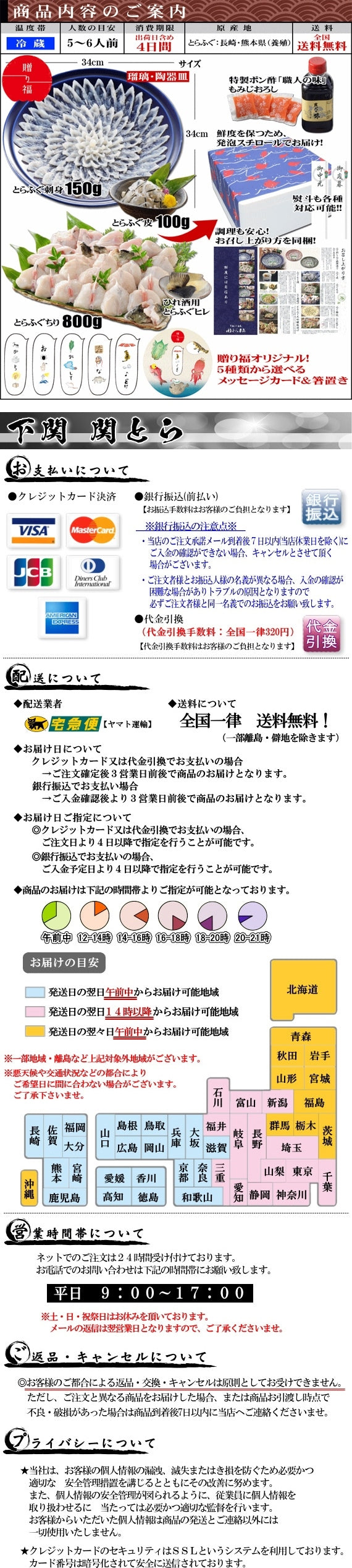 お歳暮 ギフト 【贈り福】とらふぐ料理フルコース（34cm皿・5～6人前）