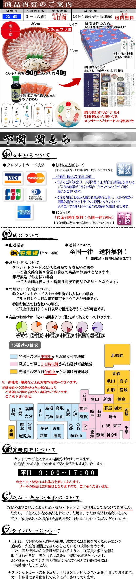 お歳暮 ギフト 【贈り福】とらふぐ刺身セット（30cmプラ皿）