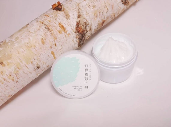 「白樺樹液と肌」オールインワンジェル　100g　