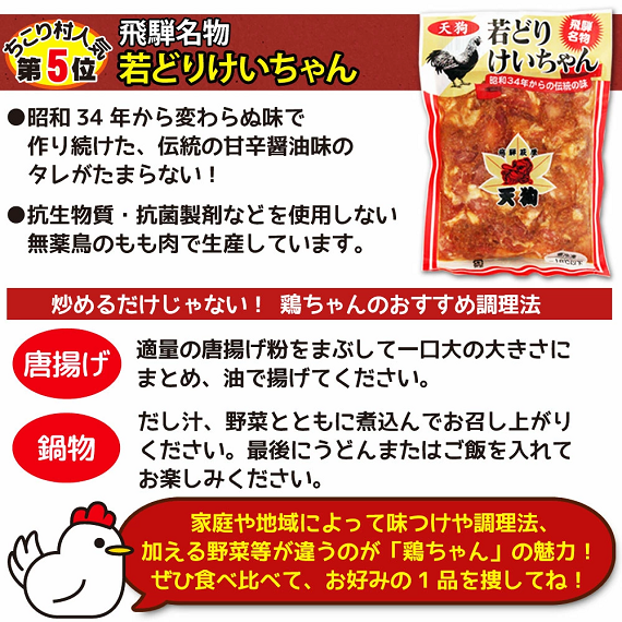 鶏ちゃん 人気5州セット　冷凍便　送料無料
