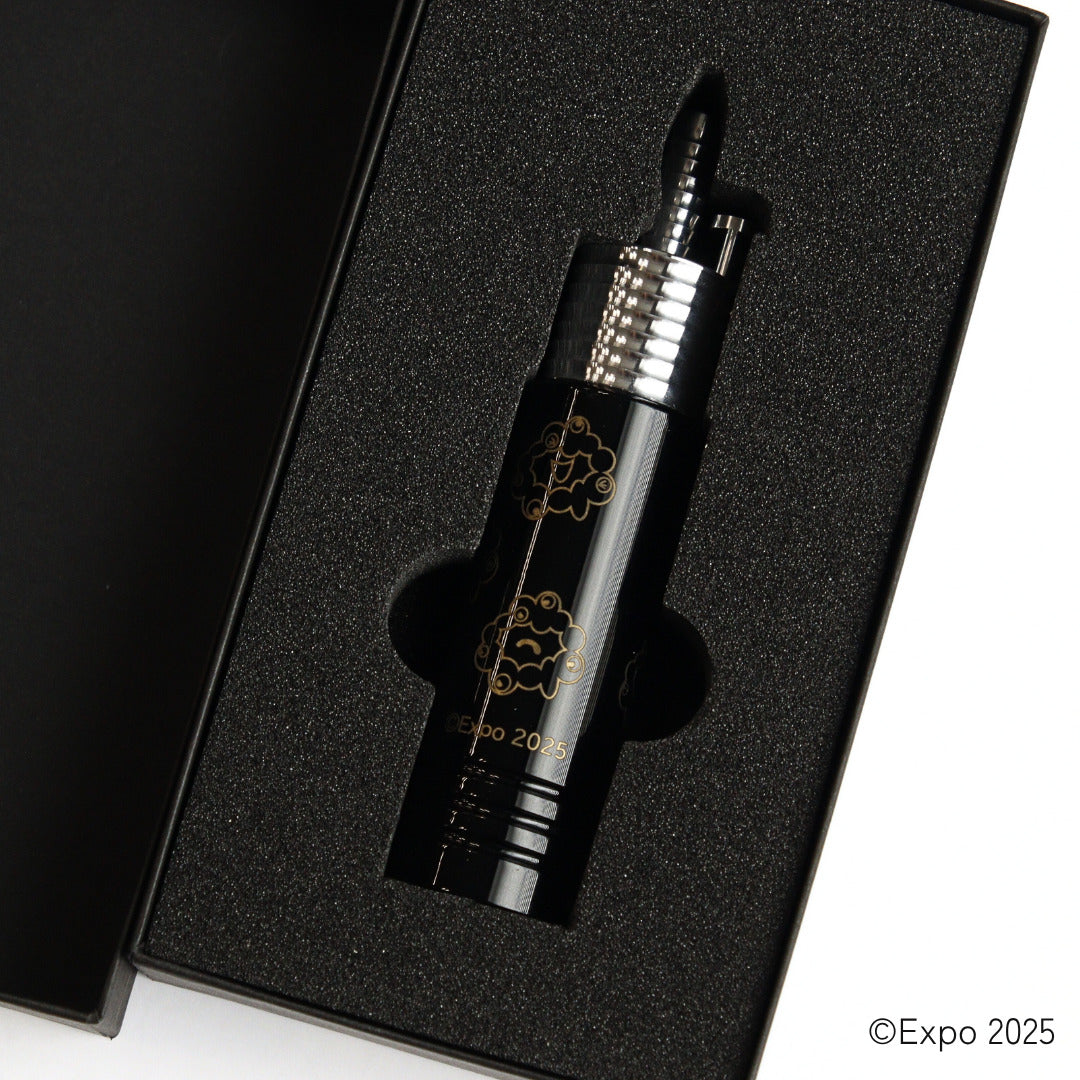 EXPO2025 ミャクミャク メタルクラフト 卓上ボールペン ピアノブラック
