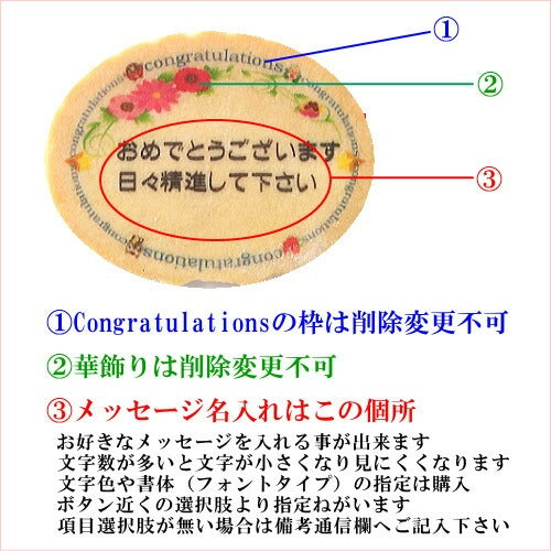 おめでとうせんべい小判個装/商品補償付き【特注 オーダーメイド 名入 メッセージ お配り プチギフト 感謝 ありがとう 小分け 送別 お菓子 一点物 合格 卒園 卒業 卒部 結婚 定年 退職 転勤 誕生日 お祝い 記念品 イベント 物販】