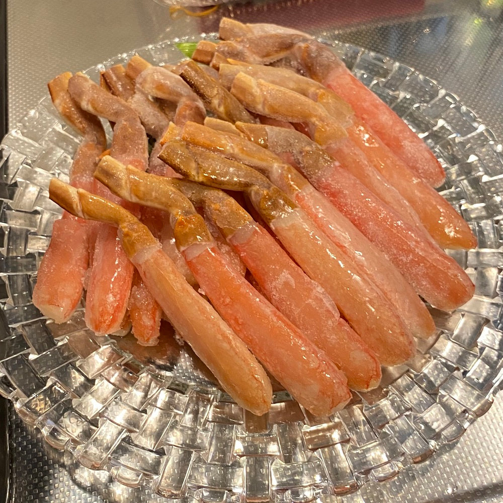 【感謝セール】【お刺身】【全国送料無料】生ズワイ蟹　むき身　脚　500ｇ×2袋　1kg～(25本入)生食OK・かにしゃぶしゃぶ