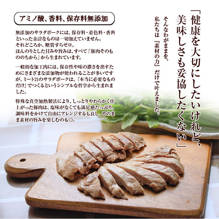 糖質0gの無添加サラダポーク 100g 常温保存タイプ