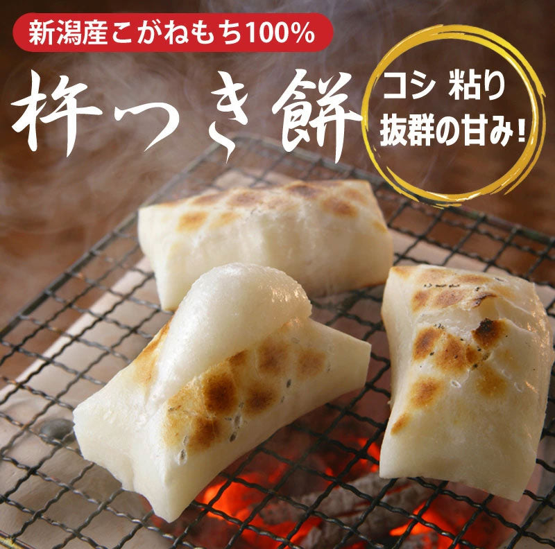 新潟 杵つき餅　白餅4切 (220g)　５パック 新潟産こがねもち100％ 送料無料 お餅 切り餅 もち のし餅【送料無料】