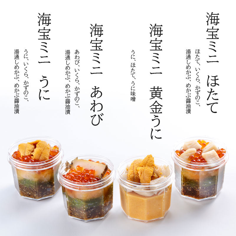 海宝漬の中村家 海宝mini 4種セット【冷凍・送料込】