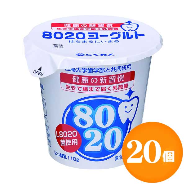 【送料無料】8020ヨーグルト 食べるヨーグルト 110g×20個 [クール便]