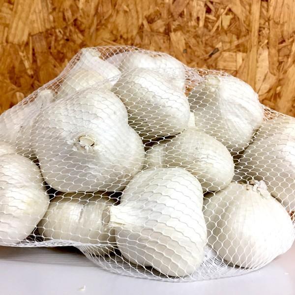 国産 青森県産 にんにく Mサイズ以上 玉 1kg 令和6年産 福地ホワイト六片種 送料別 道奥美女 みちのくびじょ【8075】