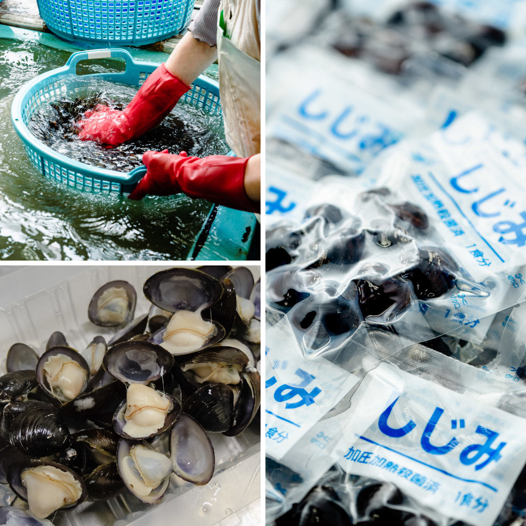 スーパーしじみページ 青森県産『大和しじみ汁』(18食/透明箱入)雪国育ちの大和しじみと