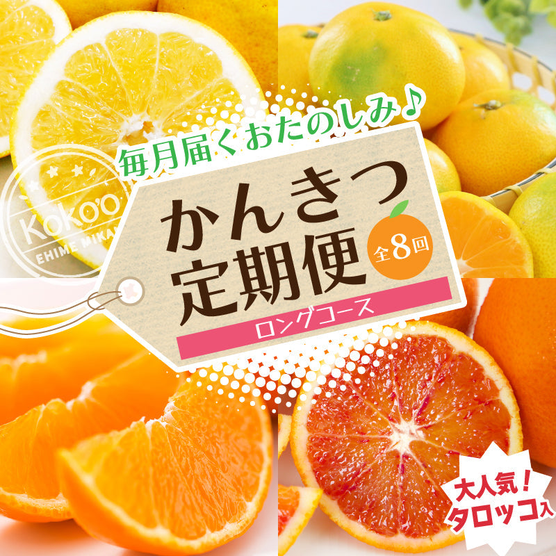 【送料無料】お得！旬の柑橘定期便【選べる秀品・訳あり（全8回）】※お楽しみプチプレゼント付き
