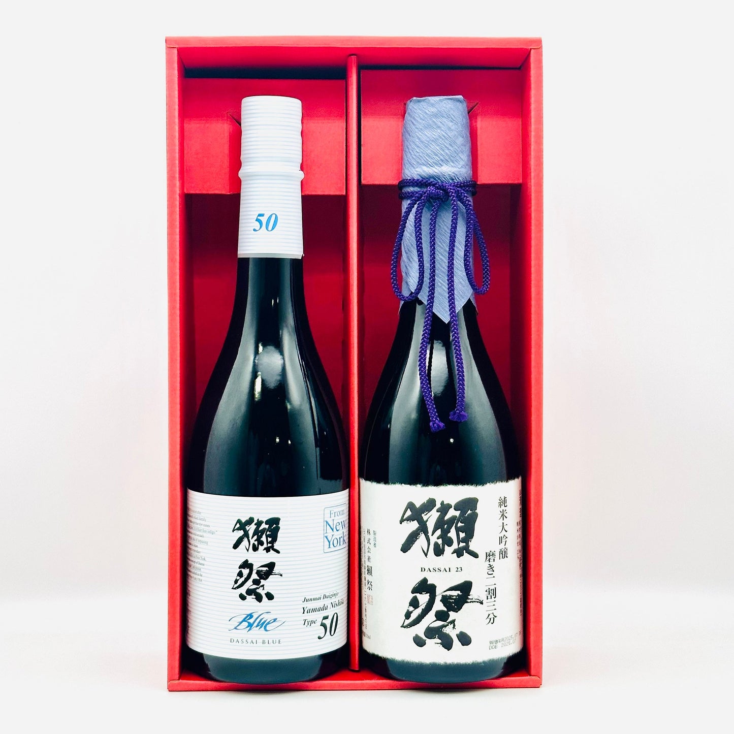 新発売！「ニューヨークからやって来た！獺祭BLUE 50 from NY」＆「獺祭磨き二割三分」呑みくらべセット720ml×2本(オフィシャルギフトボックス入り)